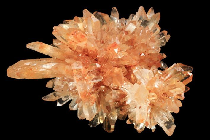 Orange Creedite Crystal Cluster - Durango, Mexico #84211